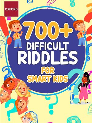 cover image of Oxford Difficult Riddles for Smart Kids